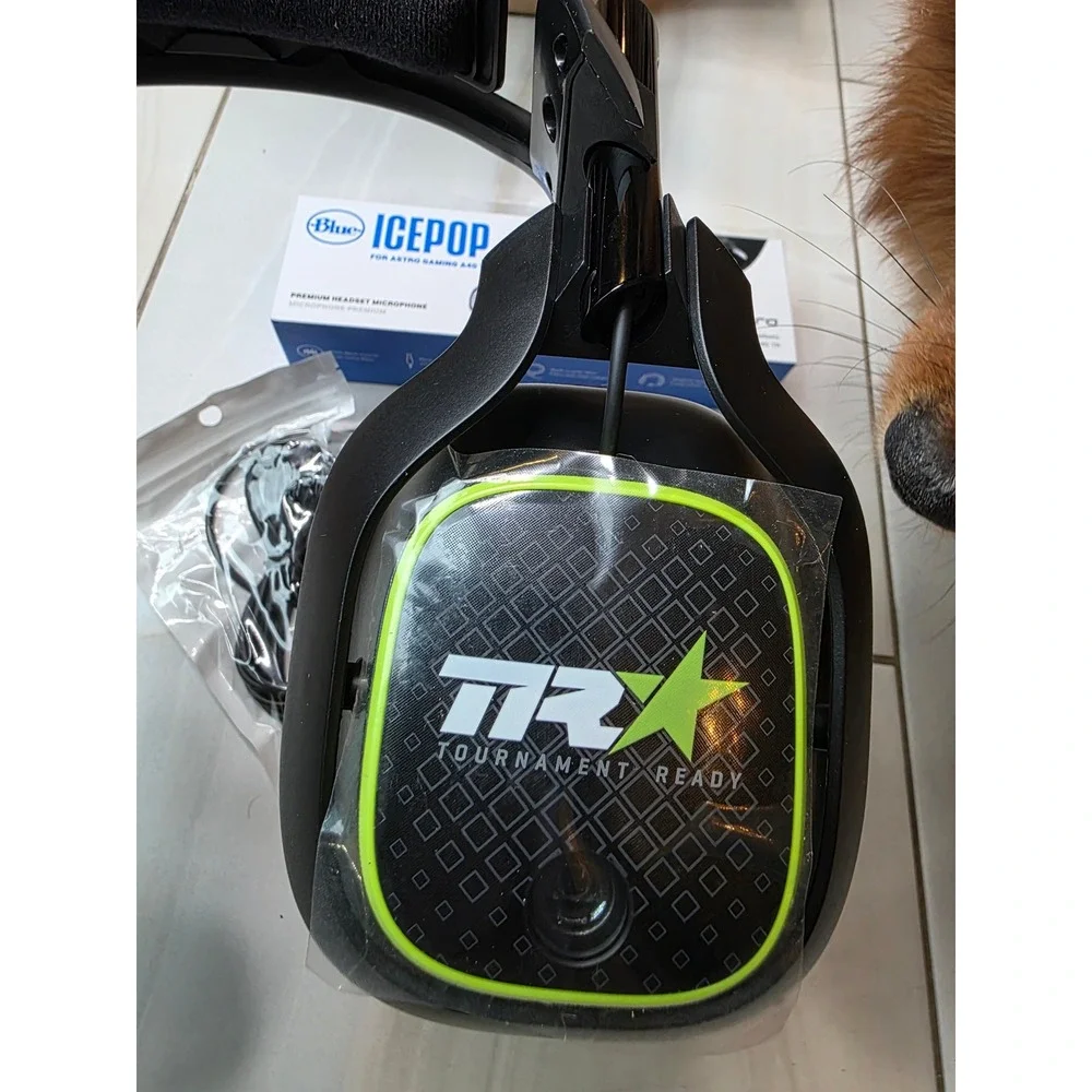 Astro A40 TR Gaming Headset Black Green with Blue Icepop Premium Microphone‎ A3